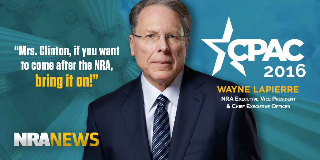 NRA CEO & EVP Wayne LaPierre: CPAC 2016