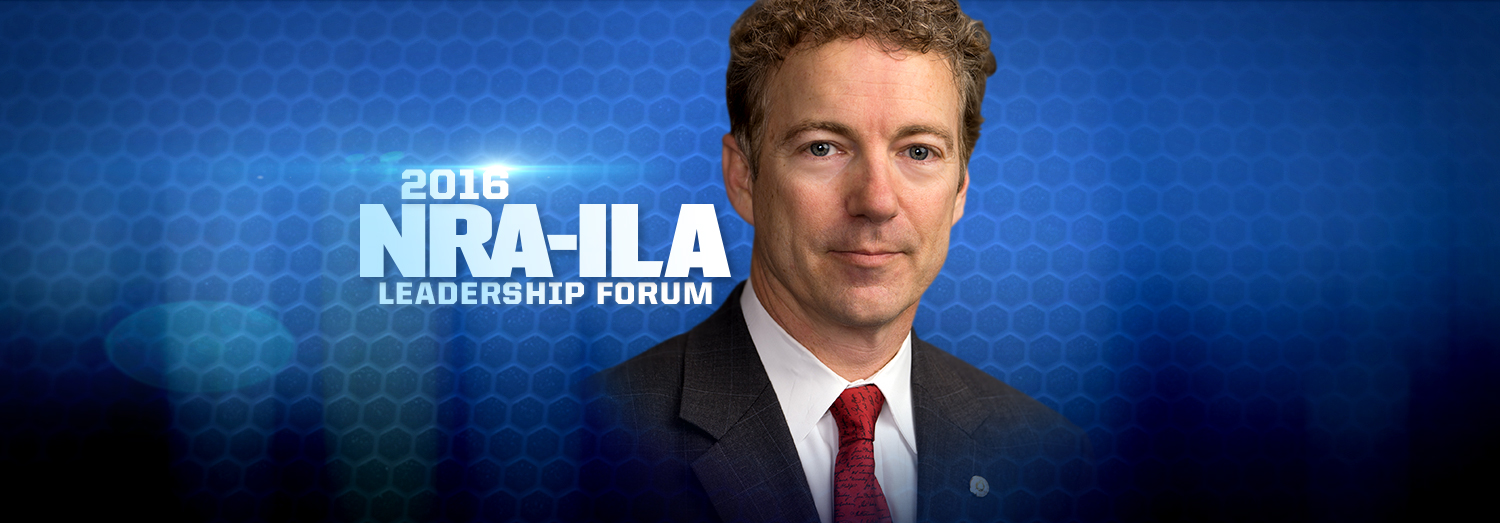 Watch: Senator Rand Paul's Speech at the 2016 NRA-ILA Leadership Forum