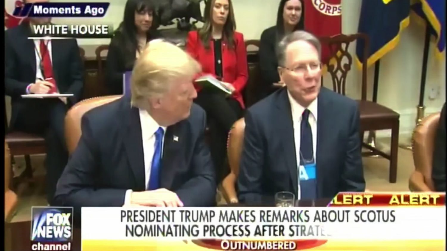 Wayne LaPierre, President Trump: Side-by-Side at White House Meeting